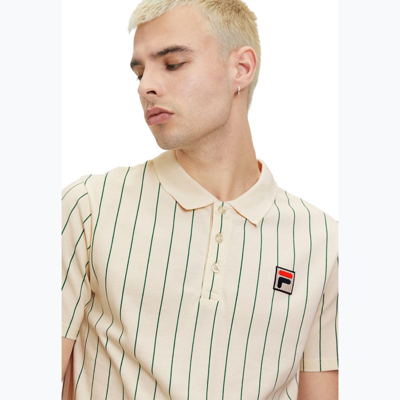 Vyriški polo marškinėliai FILA Luckenwalde antique white/adventurine striped 4