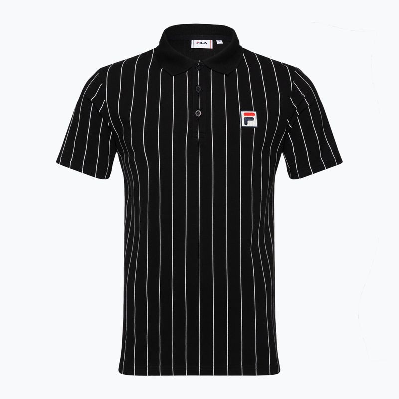 Vyriški polo marškinėliai FILA Luckenwalde black/bright white striped 5