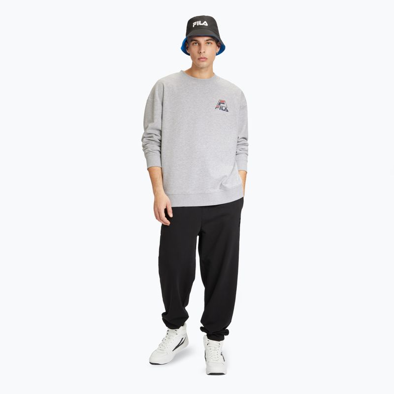 Vyriškas džemperis FILA Lahti Crew light grey melange 2