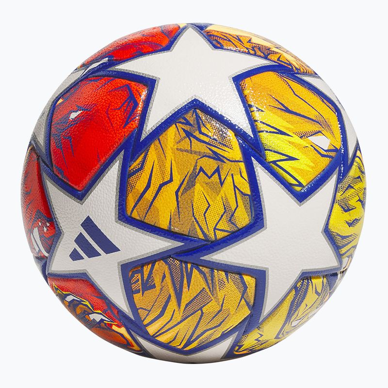 Futbolo kamuolys adidas UCL Competition 23/24 white/glow blue/flash orange dydis 4 2