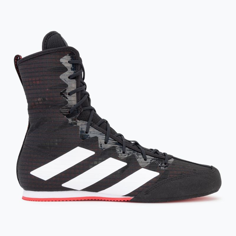Bokso bateliai adidas Box Hog 4 core black/cloud white/pure ruby 2