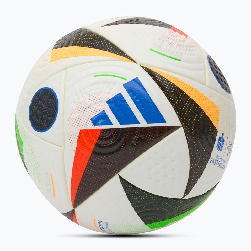 Futbolo kamuolys adidas Ekstraklasė Pro white/black/glow blue dydis 5
