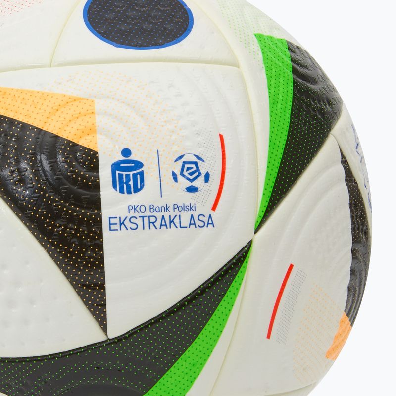 Futbolo kamuolys adidas Ekstraklasė Pro white/black/glow blue dydis 5 3