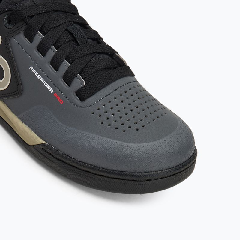 Vyriški platforminiai dviračių batai adidas FIVE TEN Freerider Pro grey six/silver pebble/core black 7