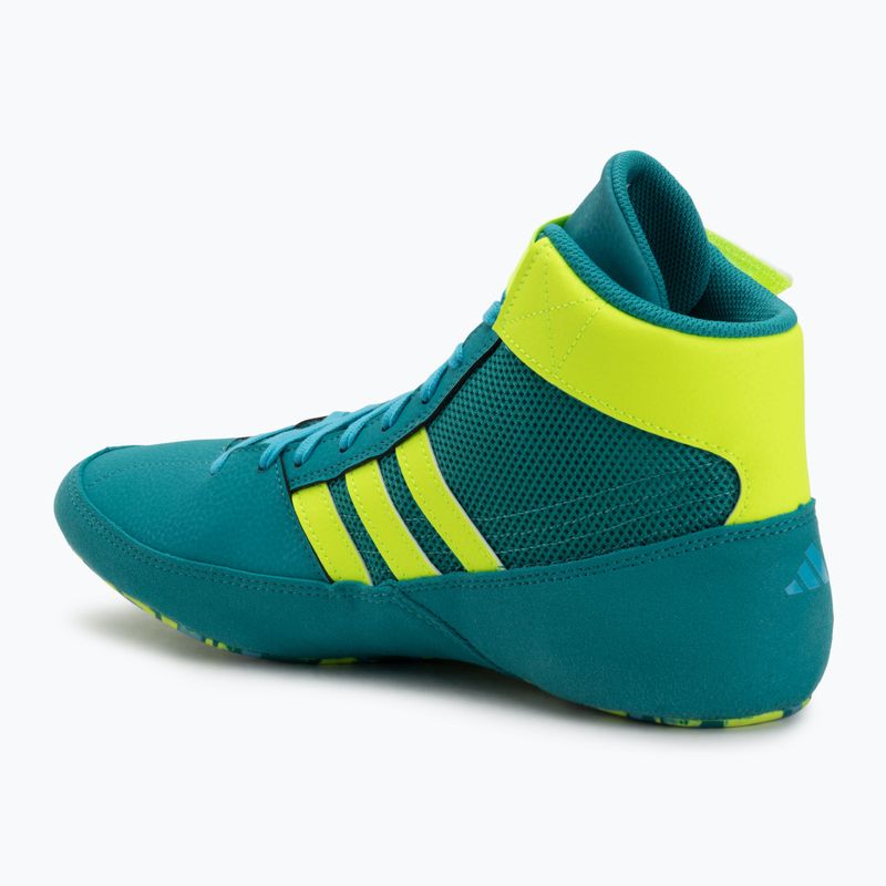 Bokso batai adidas HVC purple team/lucid lemon/signal cyan 3