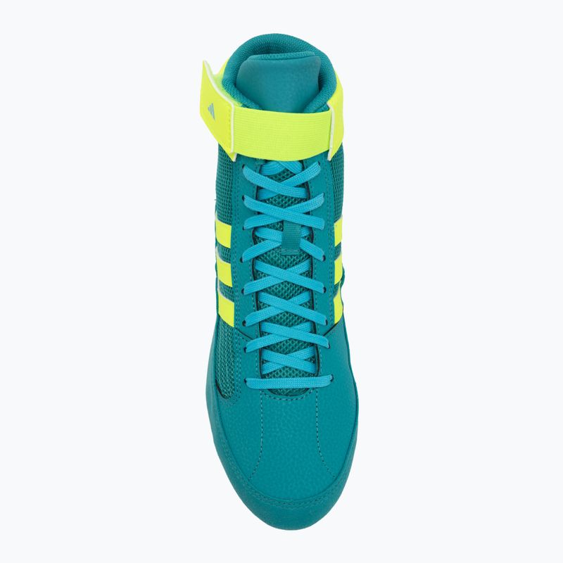 Bokso batai adidas HVC purple team/lucid lemon/signal cyan 5
