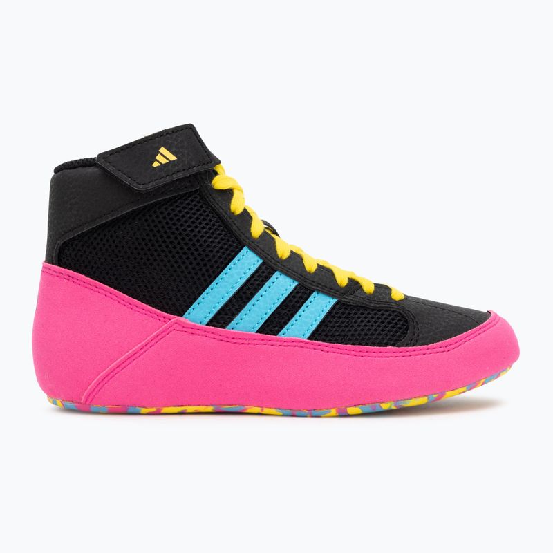 Bokso batai adidas Havoc core black/signal cyan/yellow 2