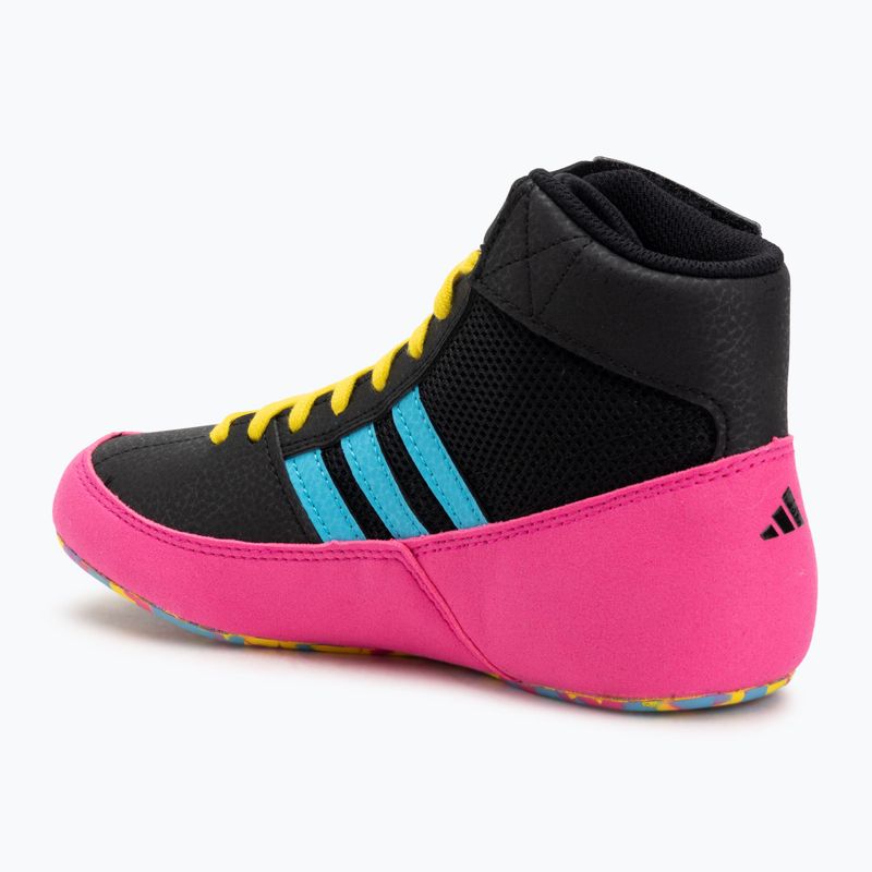 Bokso batai adidas Havoc core black/signal cyan/yellow 3