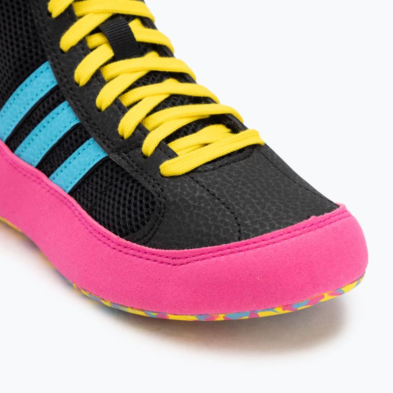 Vaikiški bokso batai adidas Havoc core black/signal cyan/yellow 7