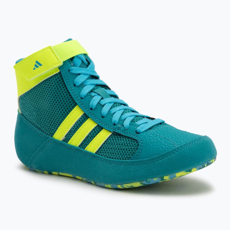 Vaikiški imtynių batai adidas Havoc purple team/lucid lemon/signal cyan