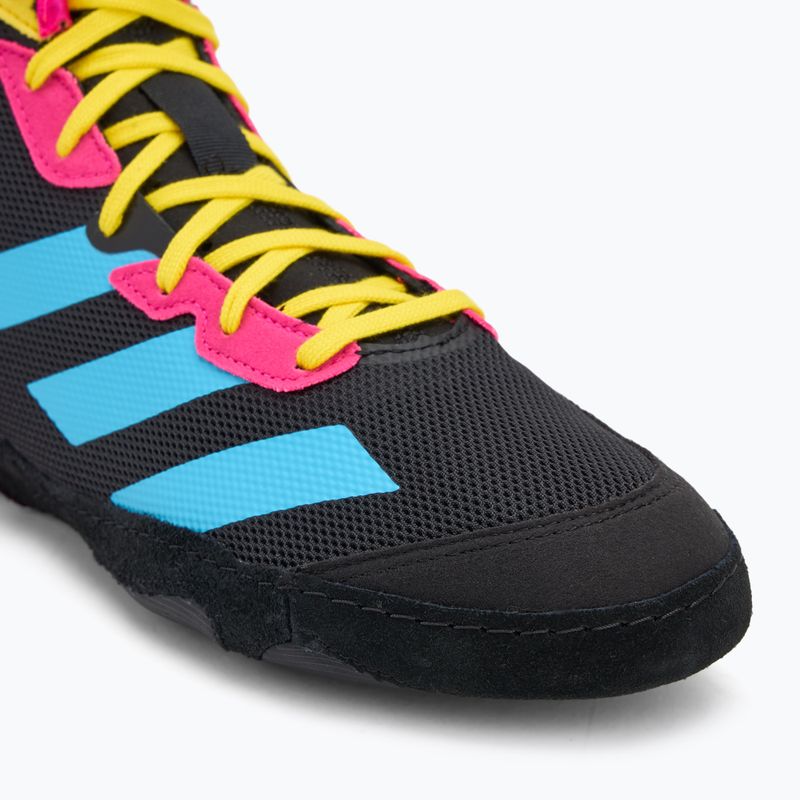 Bokso batai adidas Adizero black/signal cyan/shock pink 7