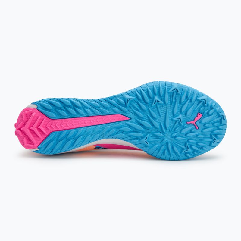 Futbolo batai PUMA Ultra 5 Match Vol. Up TT puma white/luminous blue/poison pink/fizzy melon 4