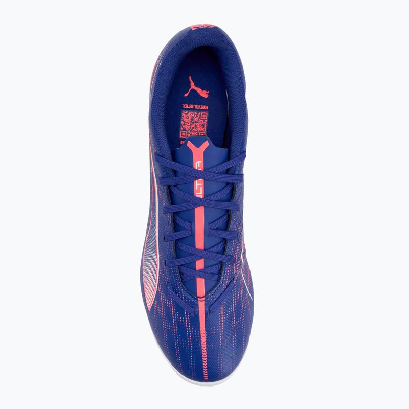 PUMA Ultra 5 Play IT lapis lazuli/puma white/sunset glow futbolo bateliai 5