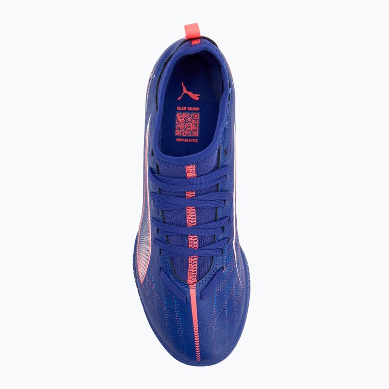 Vaikiški futbolo batai PUMA Ultra 5 Match TT + Mid Jr lapis lazuli/puma white/sunset glow 5