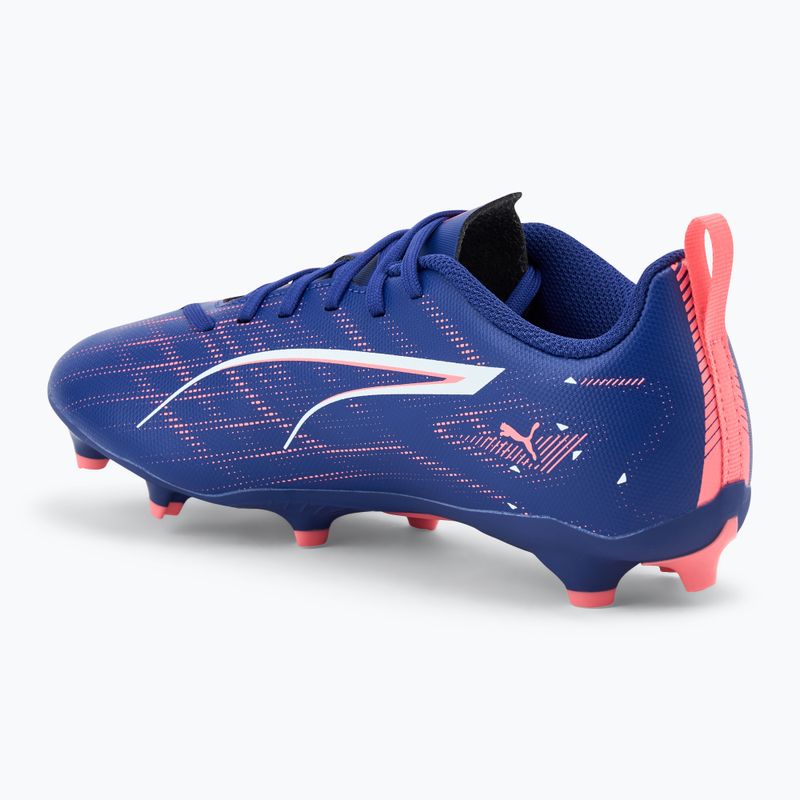 PUMA Ultra 5 Play FG/AG Jr vaikų futbolo bateliai lapis lazuli/puma white/sunset glow 3