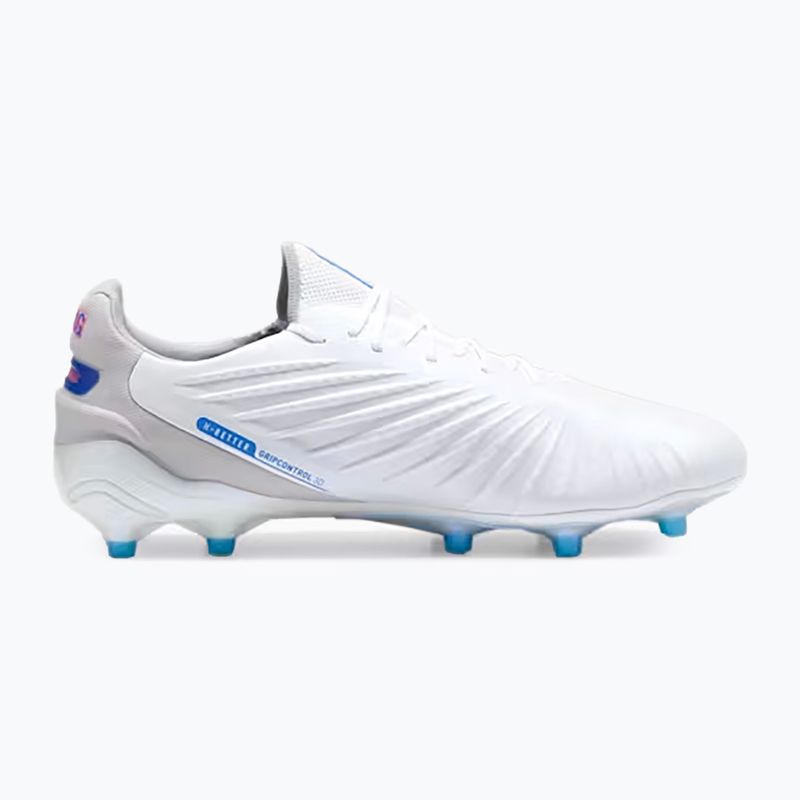 Futbolo batai PUMA King Ultimate FG/AG puma white/bluemazing/flat light grey/sunset glow 10