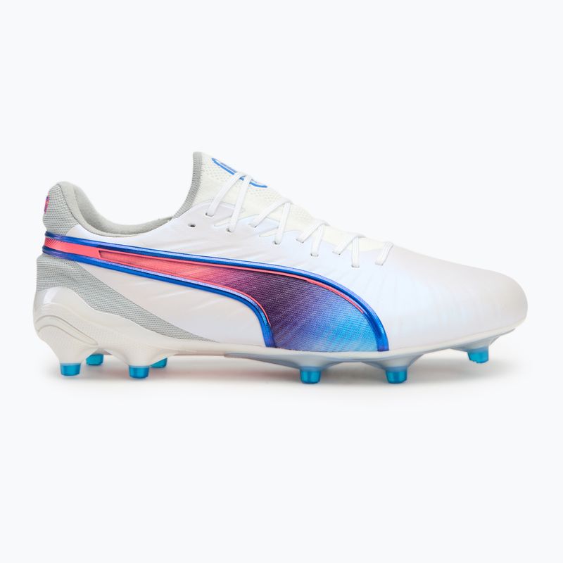 Futbolo batai PUMA King Ultimate FG/AG puma white/bluemazing/flat light grey/sunset glow 2