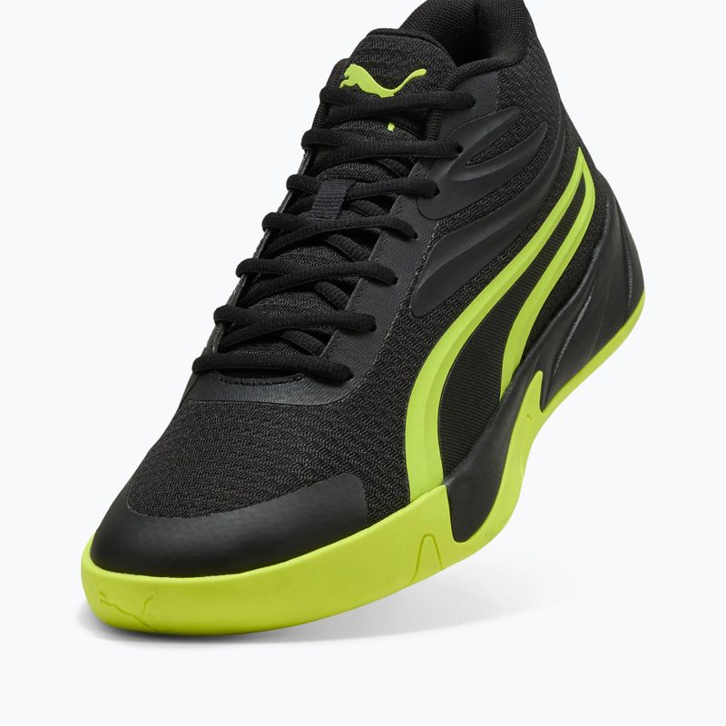 Vyriški krepšinio batai PUMA Court Pro puma black/electric lime 4