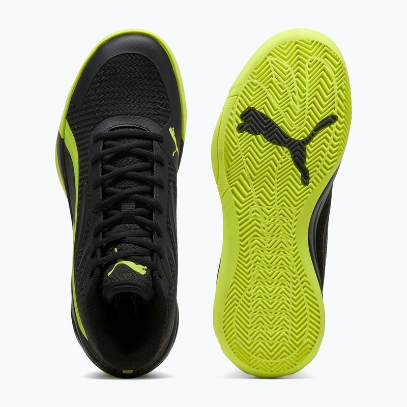 Vyriški krepšinio batai PUMA Court Pro puma black/electric lime 5