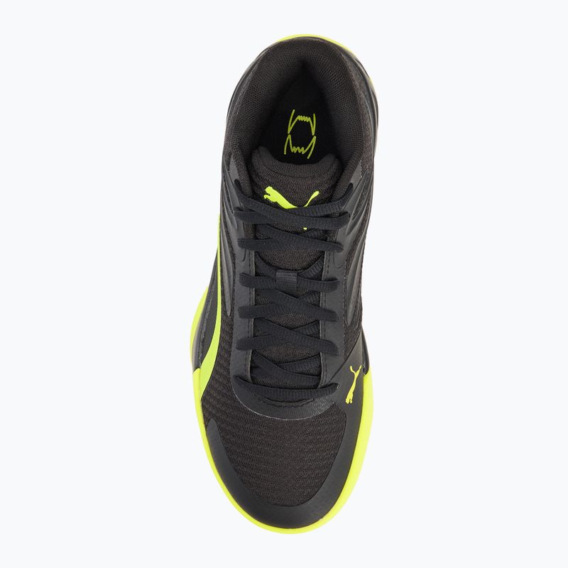 Vyriški krepšinio batai PUMA Court Pro puma black/electric lime 5