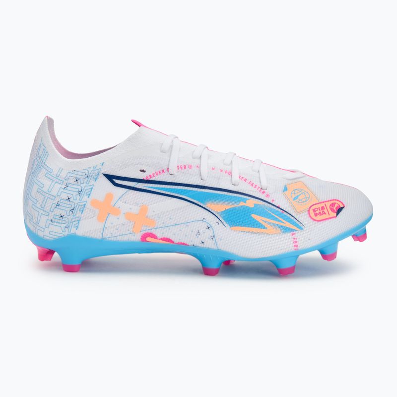 Futbolo batai PUMA Ultra 5 Match Vol. Up FG/AG puma white/luminous blue 2