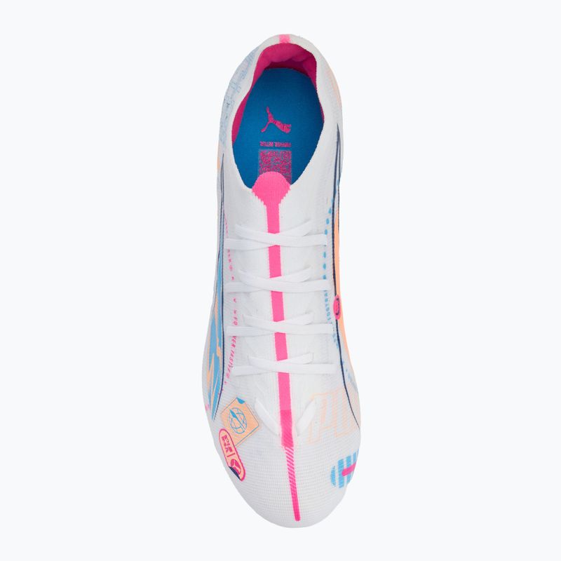 Futbolo batai PUMA Ultra 5 Match Vol. Up FG/AG puma white/luminous blue 5