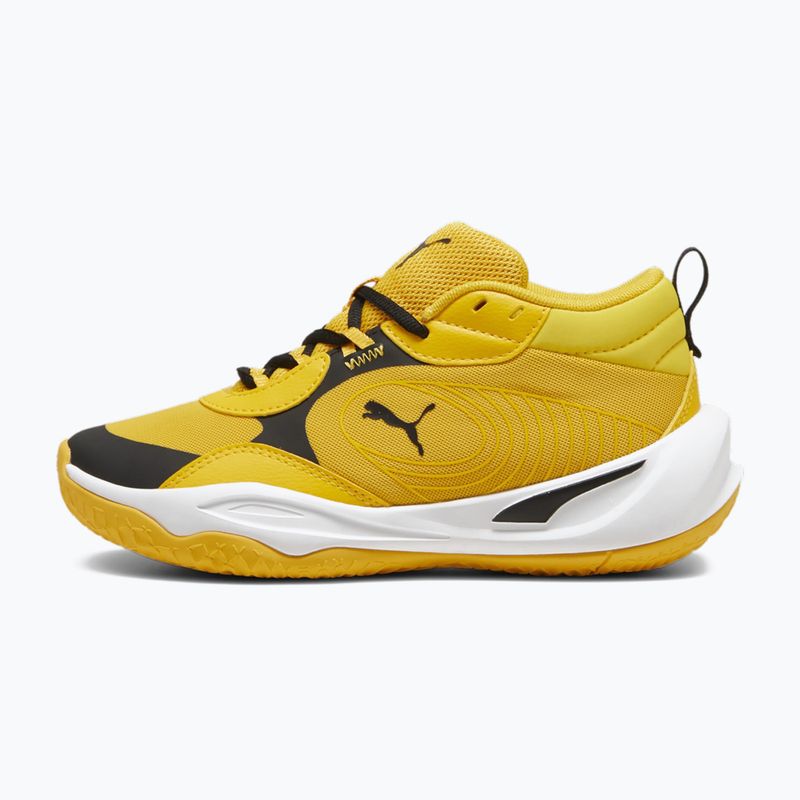 Vaikiški krepšinio batai PUMA Playmaker Pro JR yellow sizzle/puma blackl 9