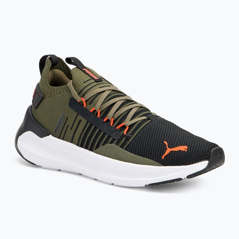 Bėgimo batai PUMA Softride Symmetry Fuzion puma olive/puma black/flame filcker