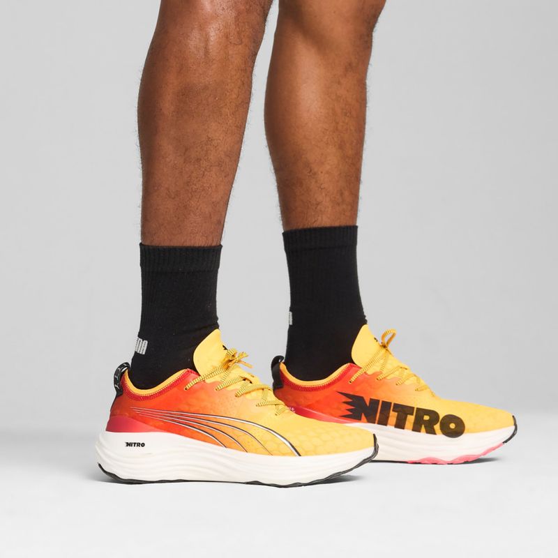 Vyriški bėgimo batai PUMA ForeverRun Nitro Fade sun stream/sunset glow/puma white 15