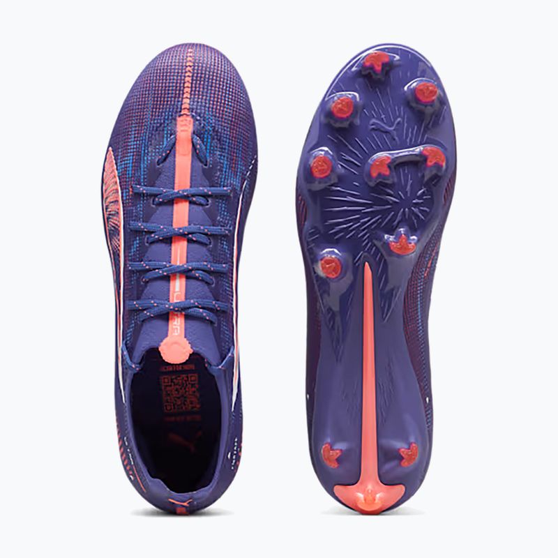 PUMA Ultra 5 Pro FG/AG lapis lazuli/puma white/sunset gloe futbolo batai 11