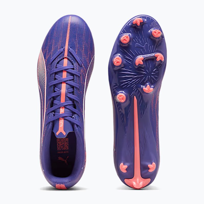 PUMA Ultra 5 Play FG/AG lapis lazuli/puma white/sunset gloe futbolo bateliai 11