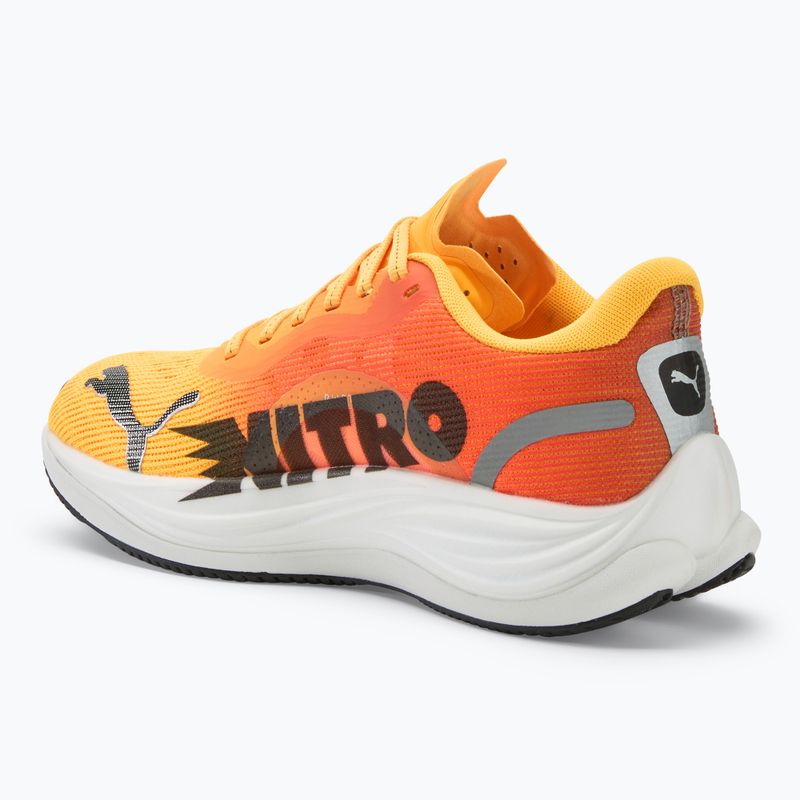 Moteriški bėgimo bateliai PUMA Velocity Nitro 3 Fade sun stream/sunset glow/white 3