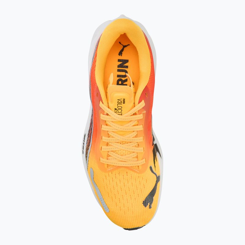 Moteriški bėgimo bateliai PUMA Velocity Nitro 3 Fade sun stream/sunset glow/white 6