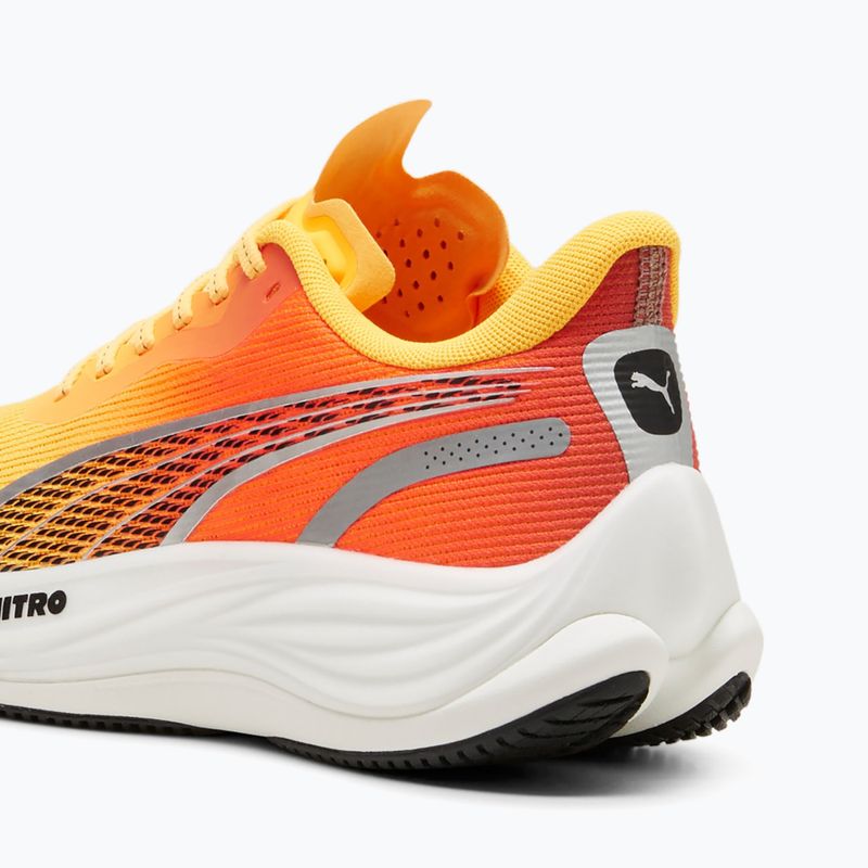 Moteriški bėgimo bateliai PUMA Velocity Nitro 3 Fade sun stream/sunset glow/white 12