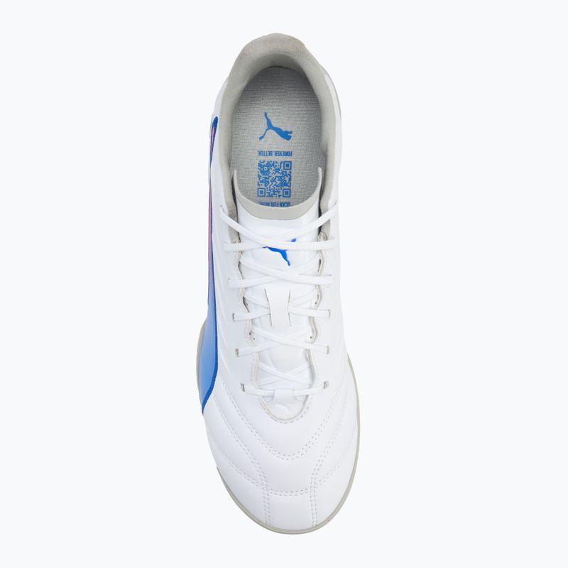 Futbolo batai PUMA King Pro TT puma white/bluemazing/flat light grey/sunset glow 5