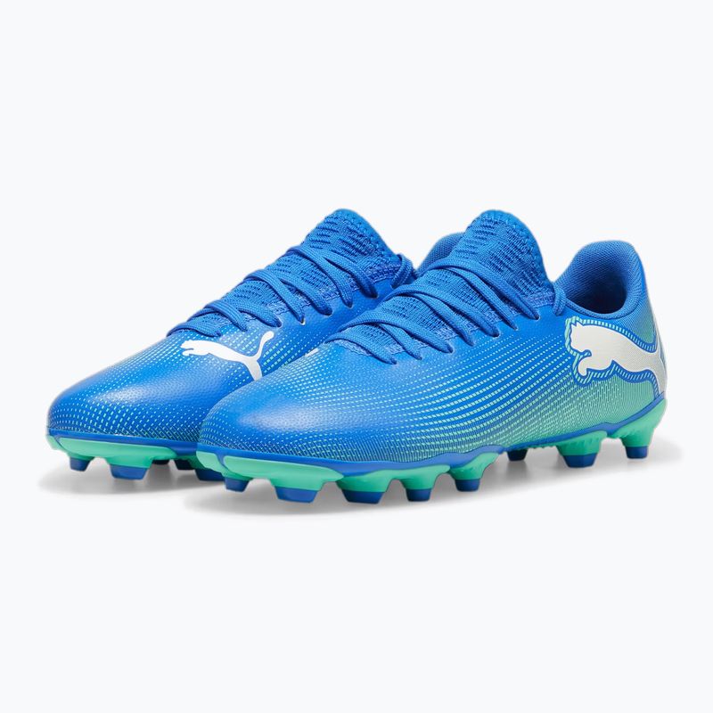 Vaikiški futbolo batai PUMA Future 7 Play FG/AG Jr hyperlink blue/mint/puma white