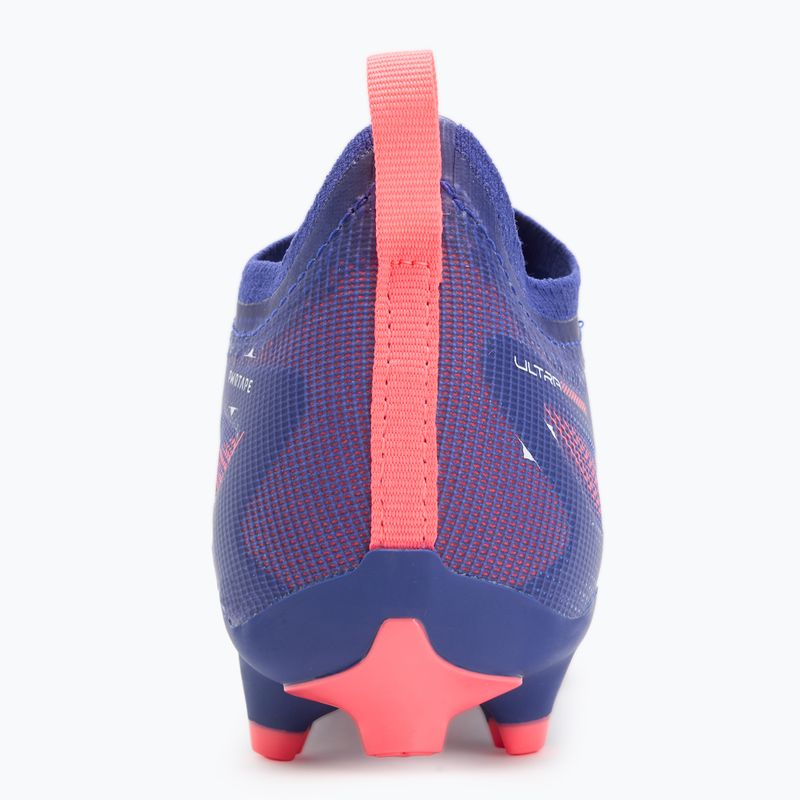 PUMA Ultra 5 Pro FG/AG Jr vaikų futbolo bateliai lapis lazuli/puma white/sunset glow 6