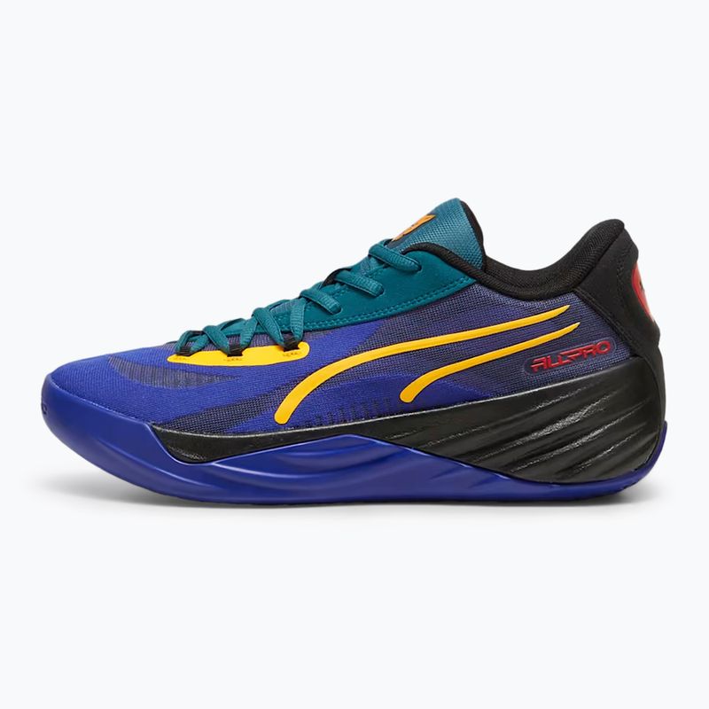 Vyriški krepšinio batai PUMA All-Pro Nitro Crowd Craze lapis lazuli/cold green/puma black