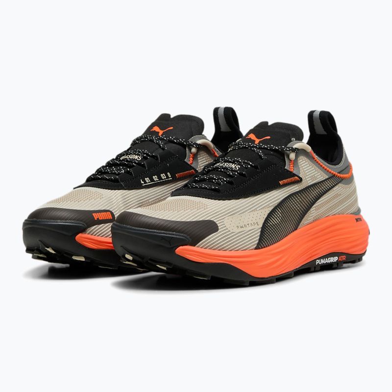 Vyriški bėgimo bateliai PUMA Voyage Nitro 3 Tech desert dust/flame flicker 8