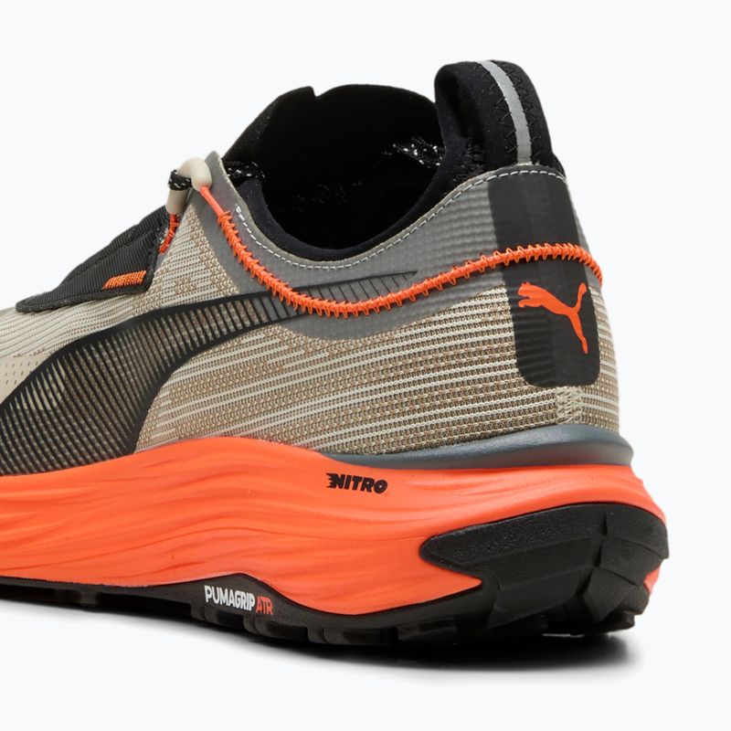 Vyriški bėgimo bateliai PUMA Voyage Nitro 3 Tech desert dust/flame flicker 13