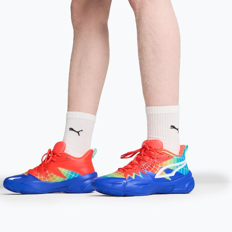 Krepšinio batai męskie PUMA Genetics Marcus Smart royal sapphire/red blast 4