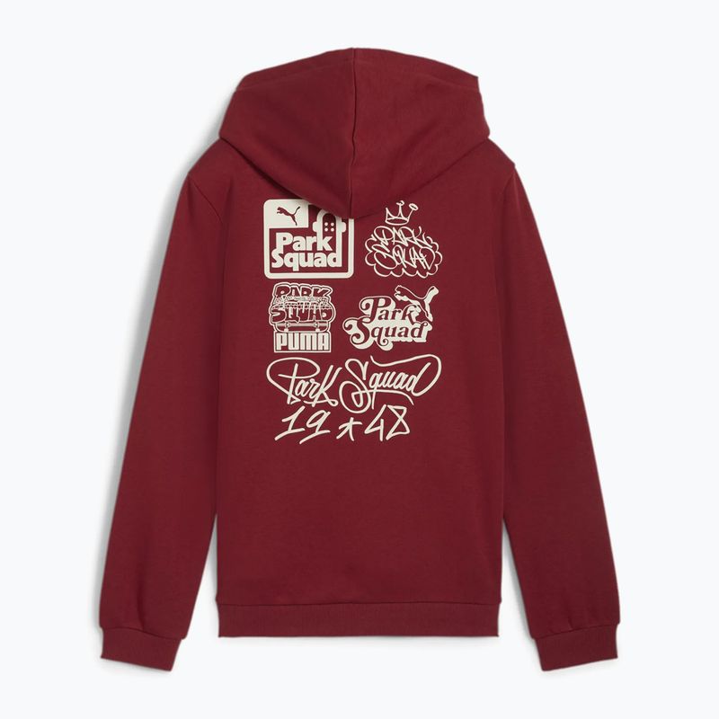 Vaikiškas džemperis PUMA ESS+MIS 90s Hoodie FL intensyvios raudonos spalvos 2