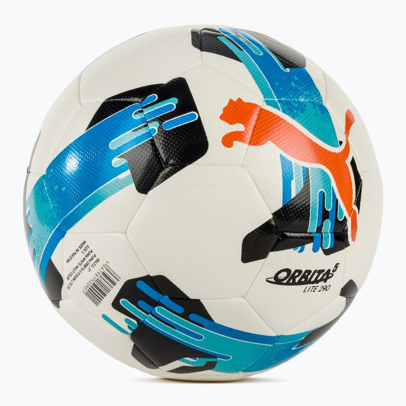 Futbolo kamuolys PUMA Orbita 5 Fusion Lite puma white/multicolor dydis 3 2