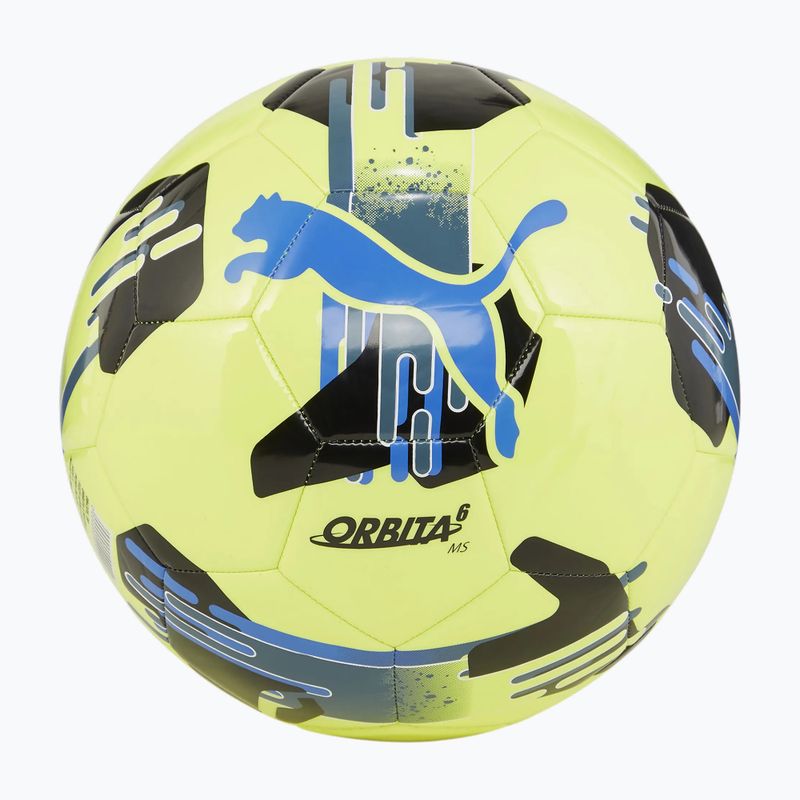 Futbolo kamuolys PUMA Orbita 6 MS puma white/fizzy apple dydis 3 4