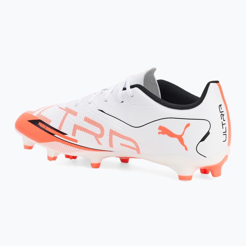 Futbolo batai PUMA Ultra 5 Play FG/AG puma white/puma black/glowing red 3