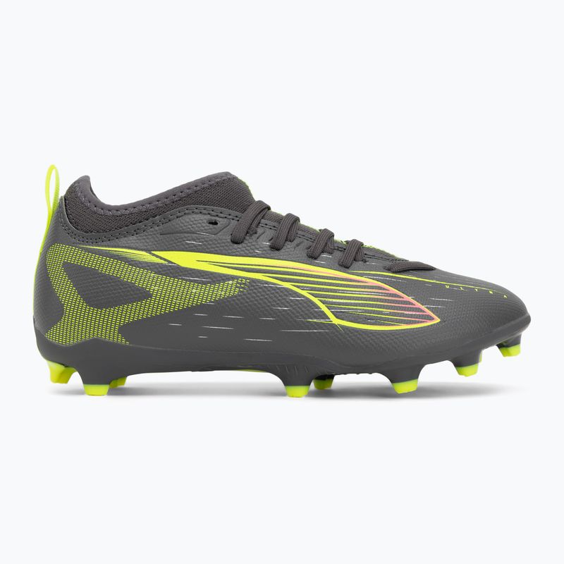 Vaikiški futbolo batai PUMA Ultra 5 Match FG/AG Jr matte aged silver/yellow alert/puma aged silver 2