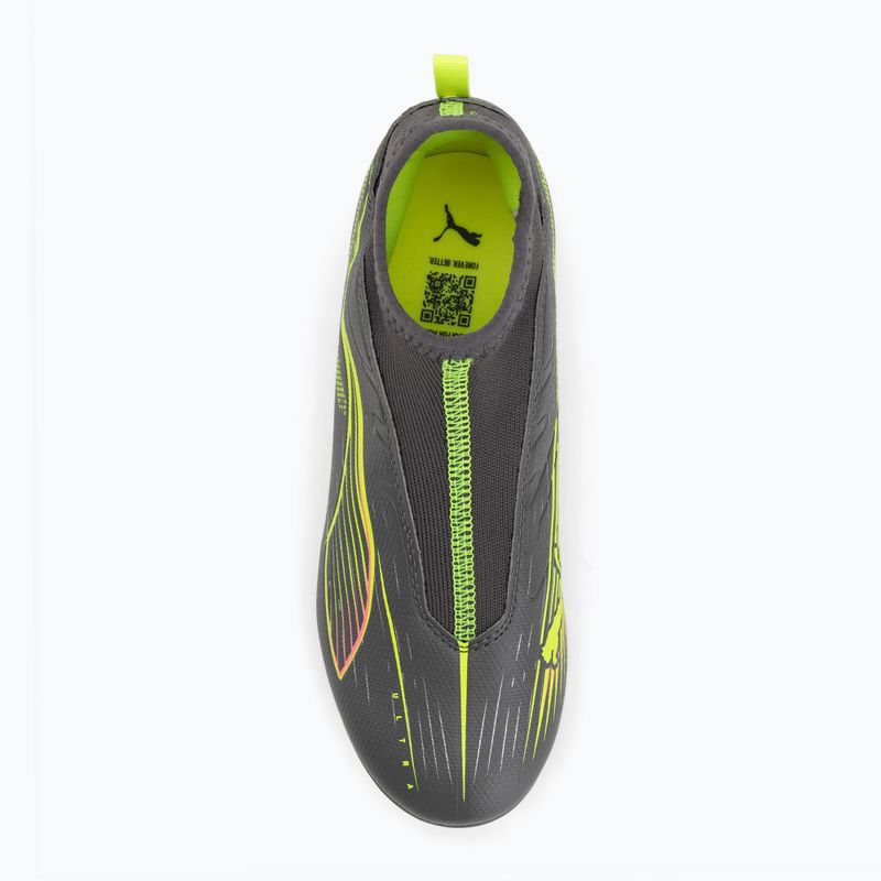 Vaikiški futbolo bateliai PUMA Ultra 5 Match+ LL FG/AG Jr matte aged silver/yellow alert/puma aged silver 5