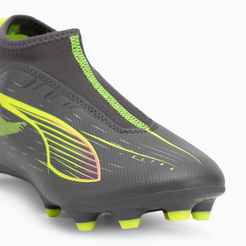 Vaikiški futbolo bateliai PUMA Ultra 5 Match+ LL FG/AG Jr matte aged silver/yellow alert/puma aged silver 7