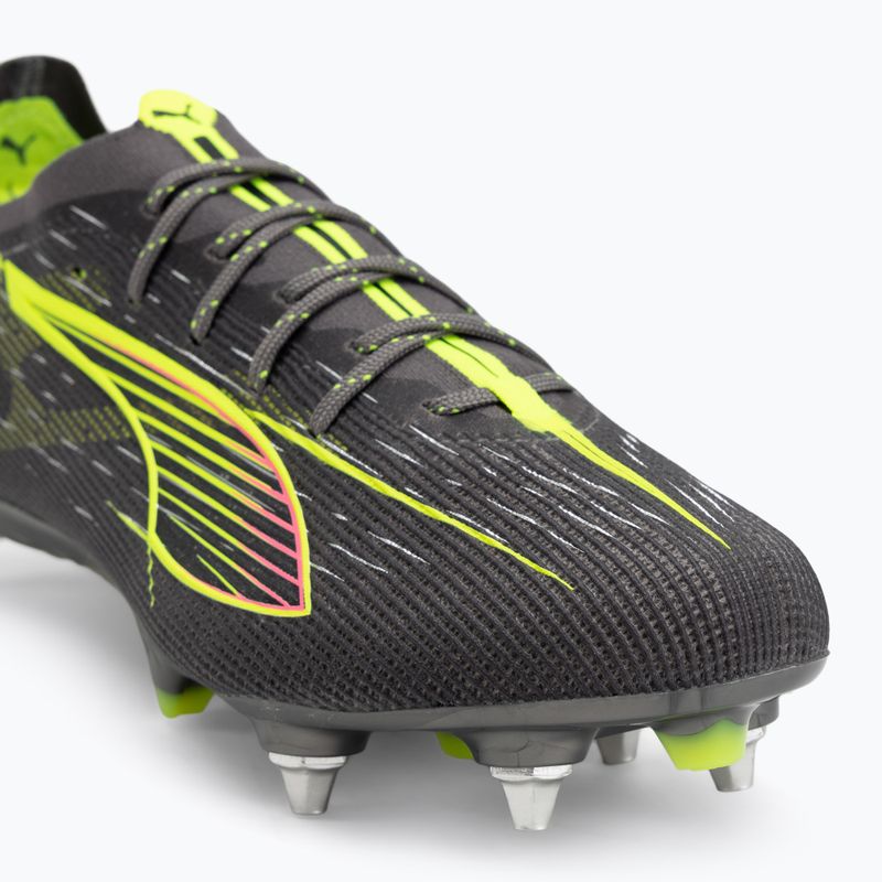Vyriški futbolo batai PUMA Ultra 5 Ultimate MxSG matte aged silver/yellow alert/sun struck 7