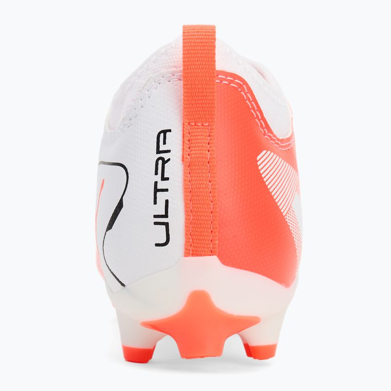 Vaikiški futbolo batai PUMA Ultra 5 Match FG/AG Jr puma white/puma black/glowing red 6